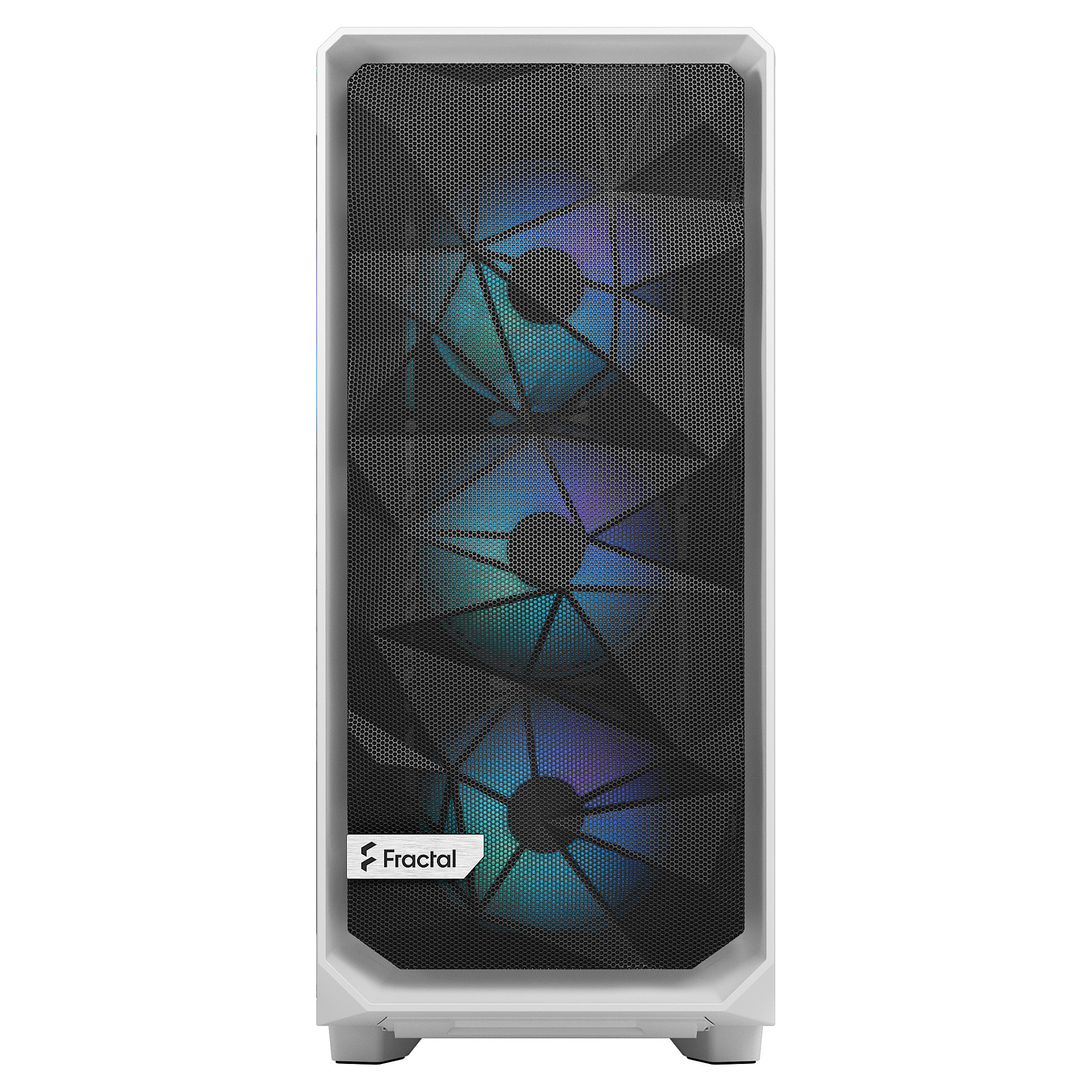 Kasë PC Fractal Design Meshify 2 Compact RGB / Mid Tower / ATX / 3x 120mm + 1x 120mm RGB Fan / Tempered Glass - Bardhë - 2