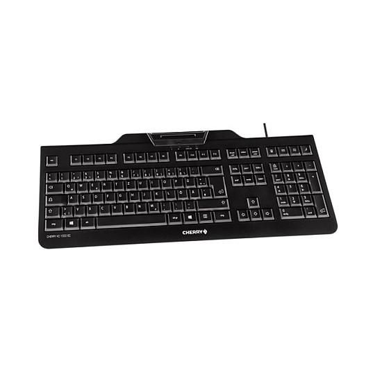 Tastierë me kabllo CHERRY KC 1000 SC, lexues i kartave inteligjente, USB-A, AZERTY belge – Zezë - 3