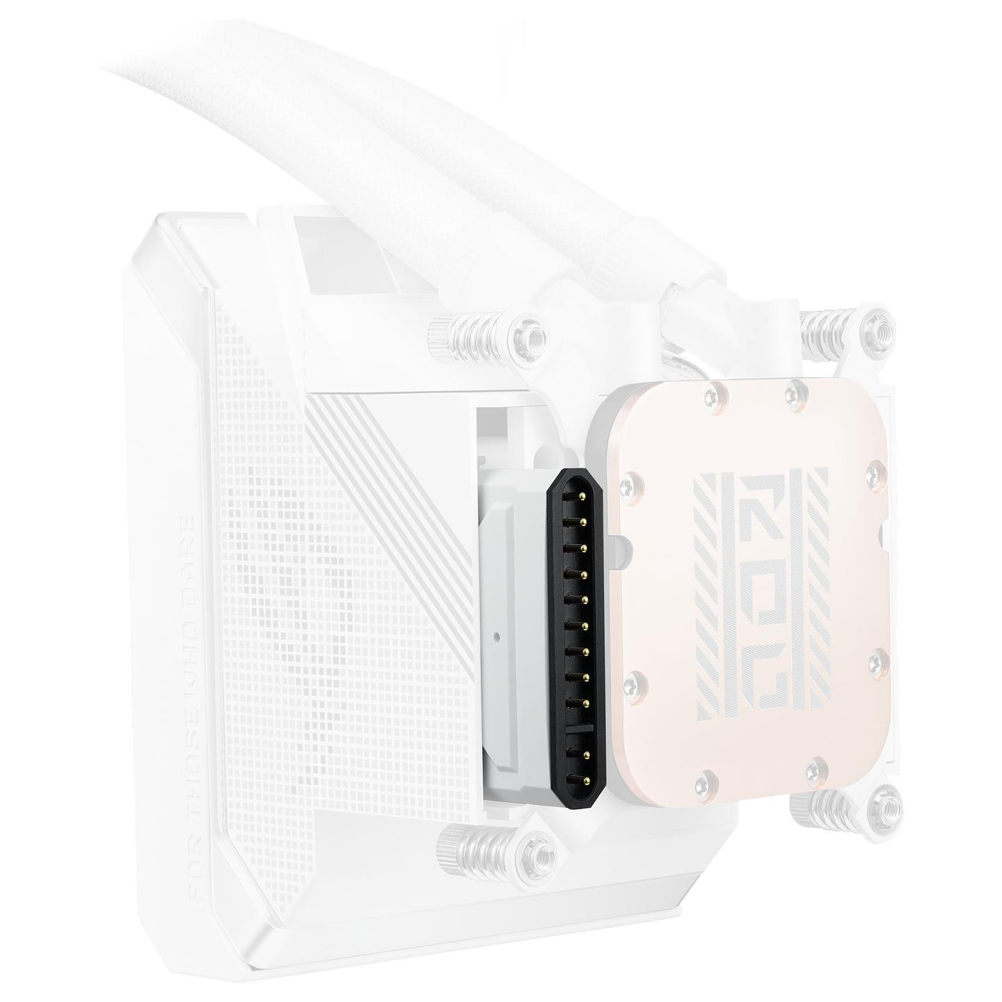 Ftohës për Procesor ASUS ROG Strix SLC IV 360 ARGB LCD / AIO 360mm / ARGB / LCD 5.08" / 3x Fan – Bardhë - 11