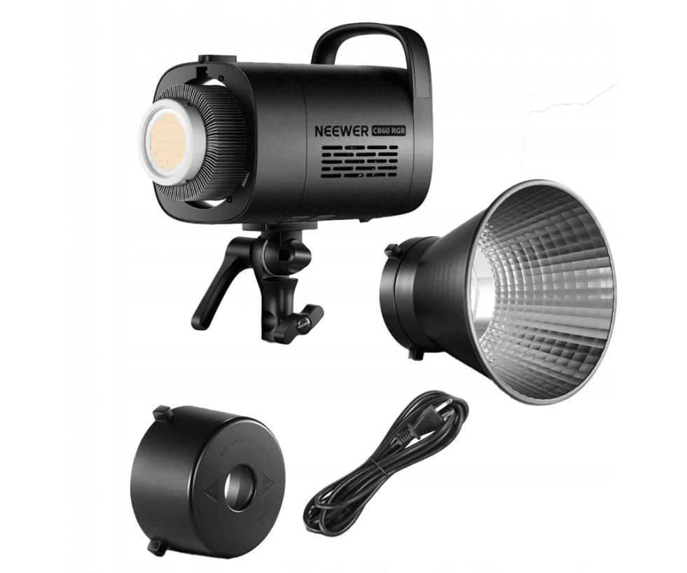 Dritë e Mençur Neewer CB60, RGB, 70W, 18000Lux, 2700-6500K, CRI 97+, TLCI 98+, Bowens Mount - Zezë - 2