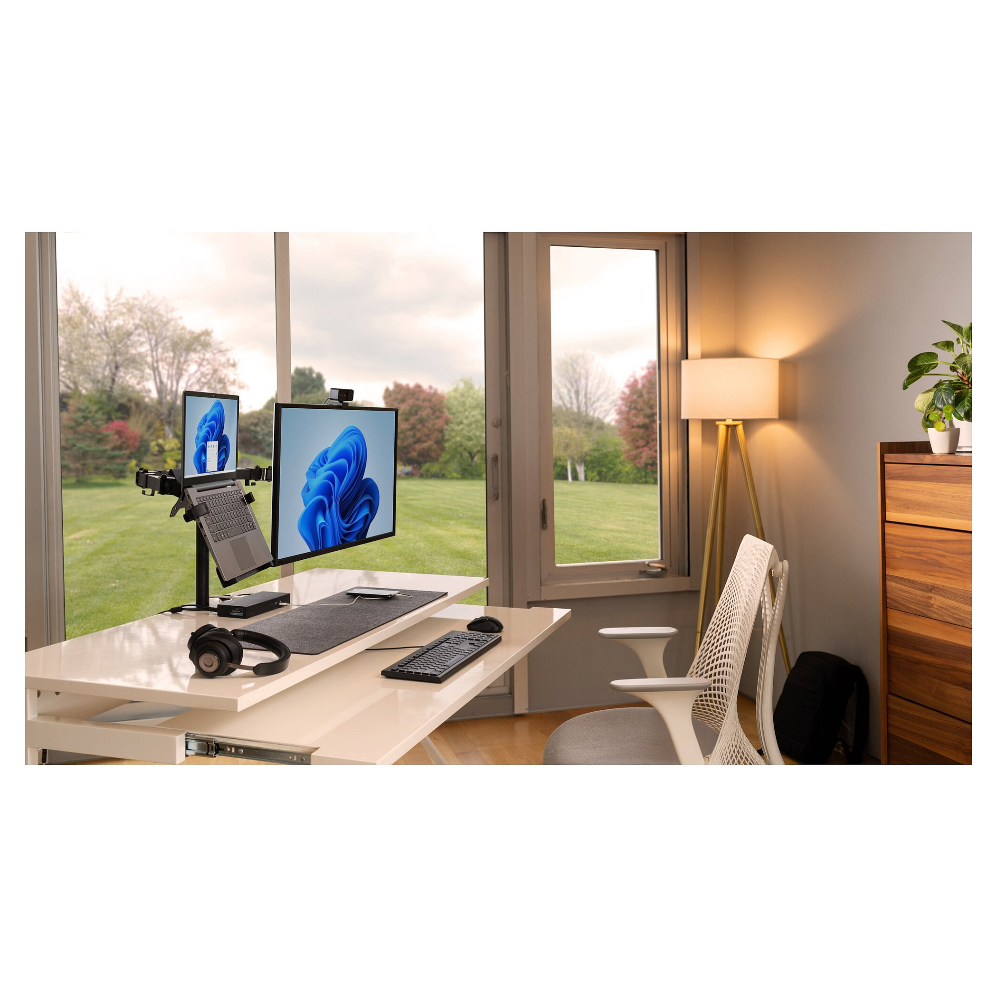 Mbajtëse për Monitor Kensington Arm up to 32".2 TFT.6 Gel.max.8 kg.black.Smartfit - 10