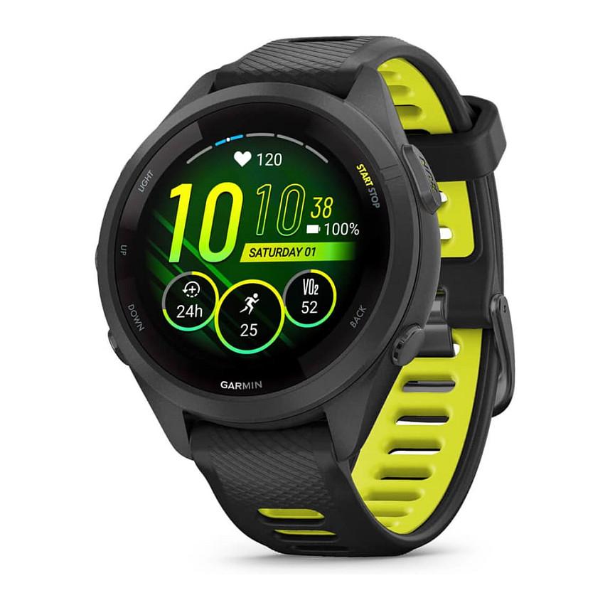 Orë e Mençur Garmin Forerunner 265S Music, 1.1", AMOLED, GPS, Wi-Fi, Bluetooth, 5 ATM - Zezë