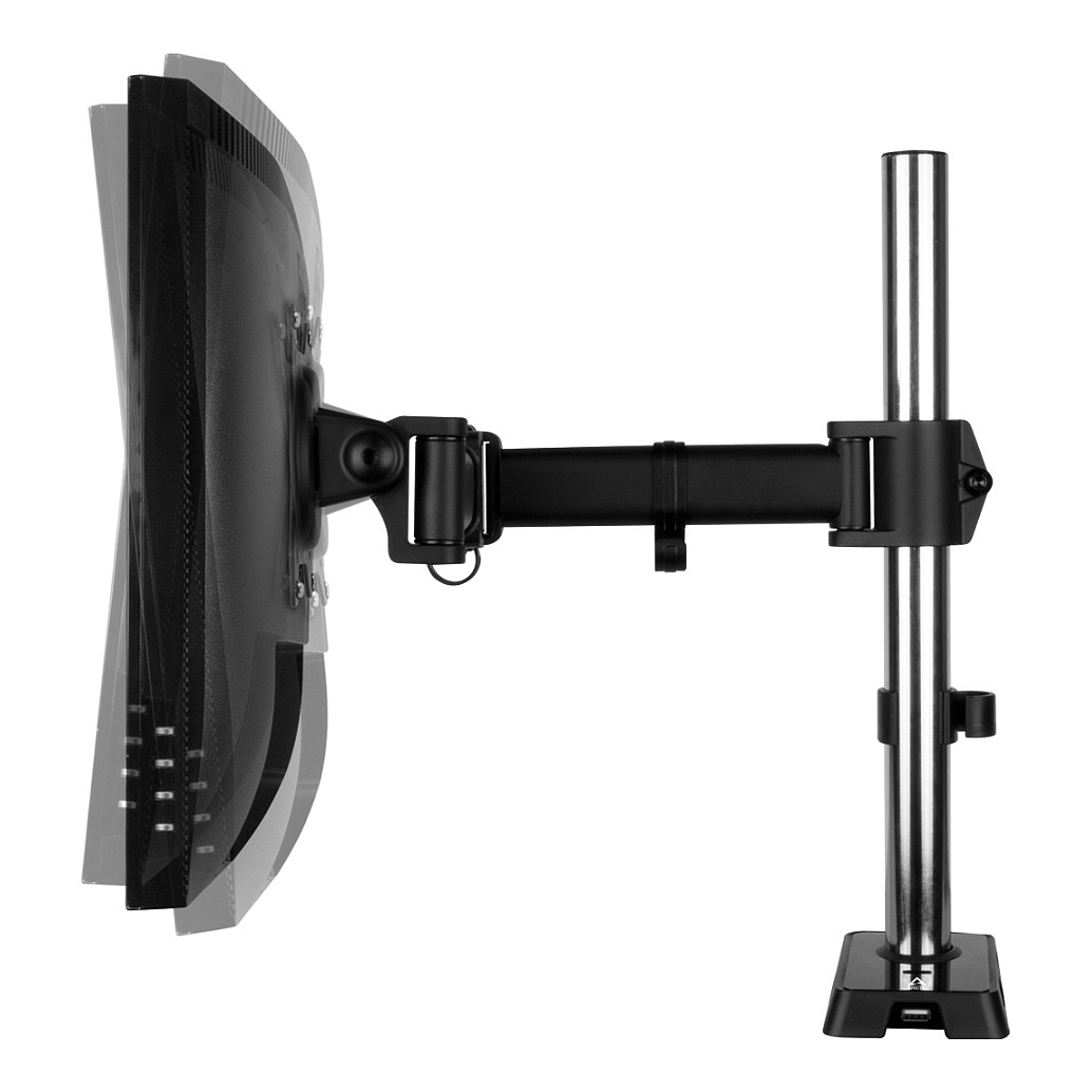 Mbajtëse për Monitor ARCTIC Z1 (Gen 3) / 1 Monitor / deri 34" / 15kg / VESA 75x75-100x100 / USB Hub / Tavolinë - Zezë - 7