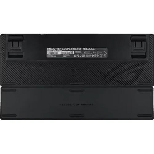 Tastierë Gaming ASUS ROG Strix Scope II 96 RX / Mekanike / Optical Switch (ROG RX Red) / Wired&Wireless / USB-C + Bluetooth+ RF 2.4GHz / Francez – Zezë - 4