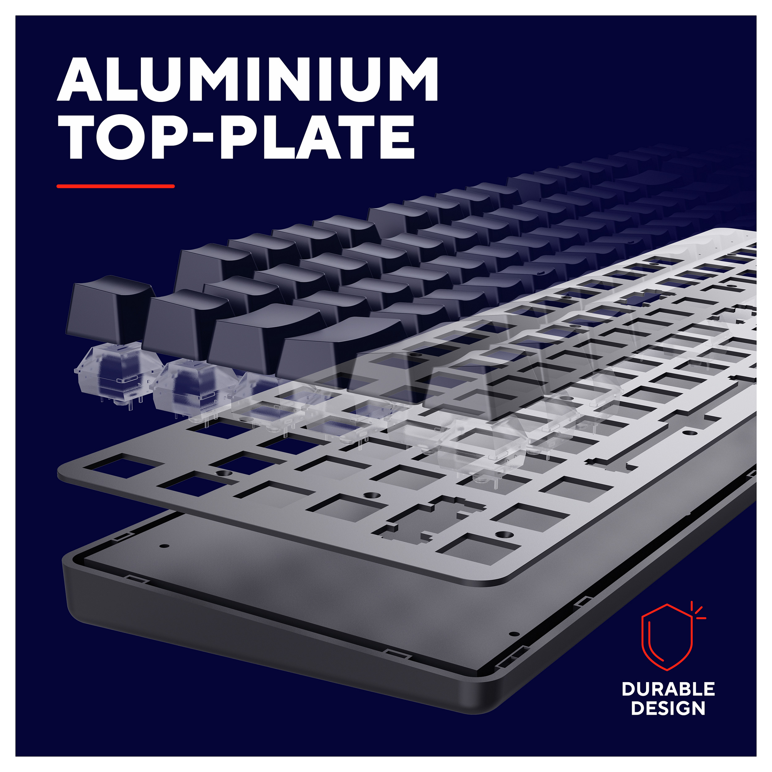 Tastierë Gaming Trust GXT 871 Zora / Full-Size / Mekanike / Huano Linear / N-Key Rollover / Anti-Ghosting / RGB / QWERTZ Gjerman / USB-C - Zezë - 10
