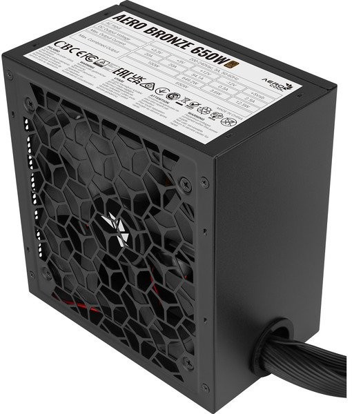Furnizues Energjie ATX AeroCool AERO 650 / 650W / 80 PLUS Bronze / ATX 2.52 - Zezë - 2