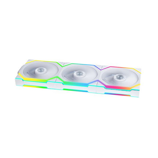 Ftohës për Kasë Lian Li UNI FAN SL Wireless 120 / 120mm / 250-2000 RPM / PWM / ARGB / Wireless 2.4 GHz / FDB / 3-Pack / Controller – Bardhë - 3