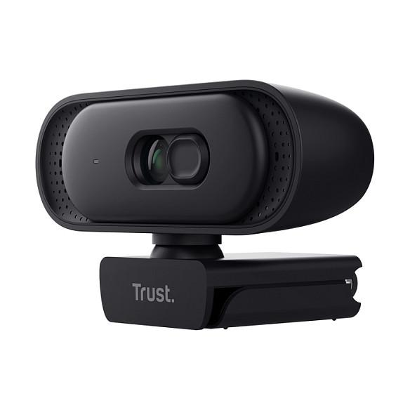 Webcam Trust Tomar, 2K QHD, 2560x1440, 30fps, Fiks Fokus, USB 2.0, Mikrofon i Integruar - Zezë - 2