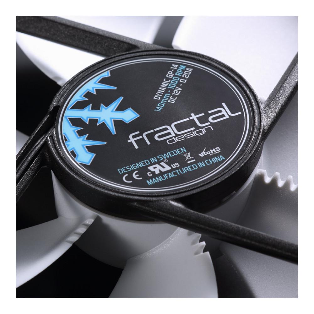 Ftohës për Kasë Fractal Design Dynamic GP-14, 140mm, 1000 RPM, 68.4 CFM, 3-Pin - Zezë/Bardhë - 4