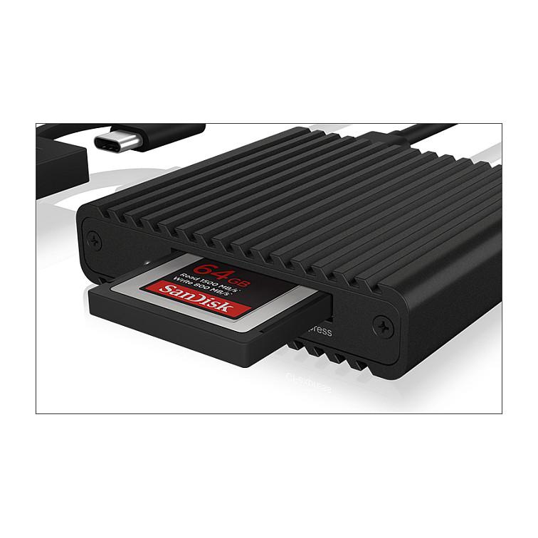 Lexues Kartelash ICY BOX IB-CR404-C31 / CFexpress 2.0 Type-B / USB 3.2 Gen 2 / USB-C / USB-A / 10 Gbit/s - Zezë - 5