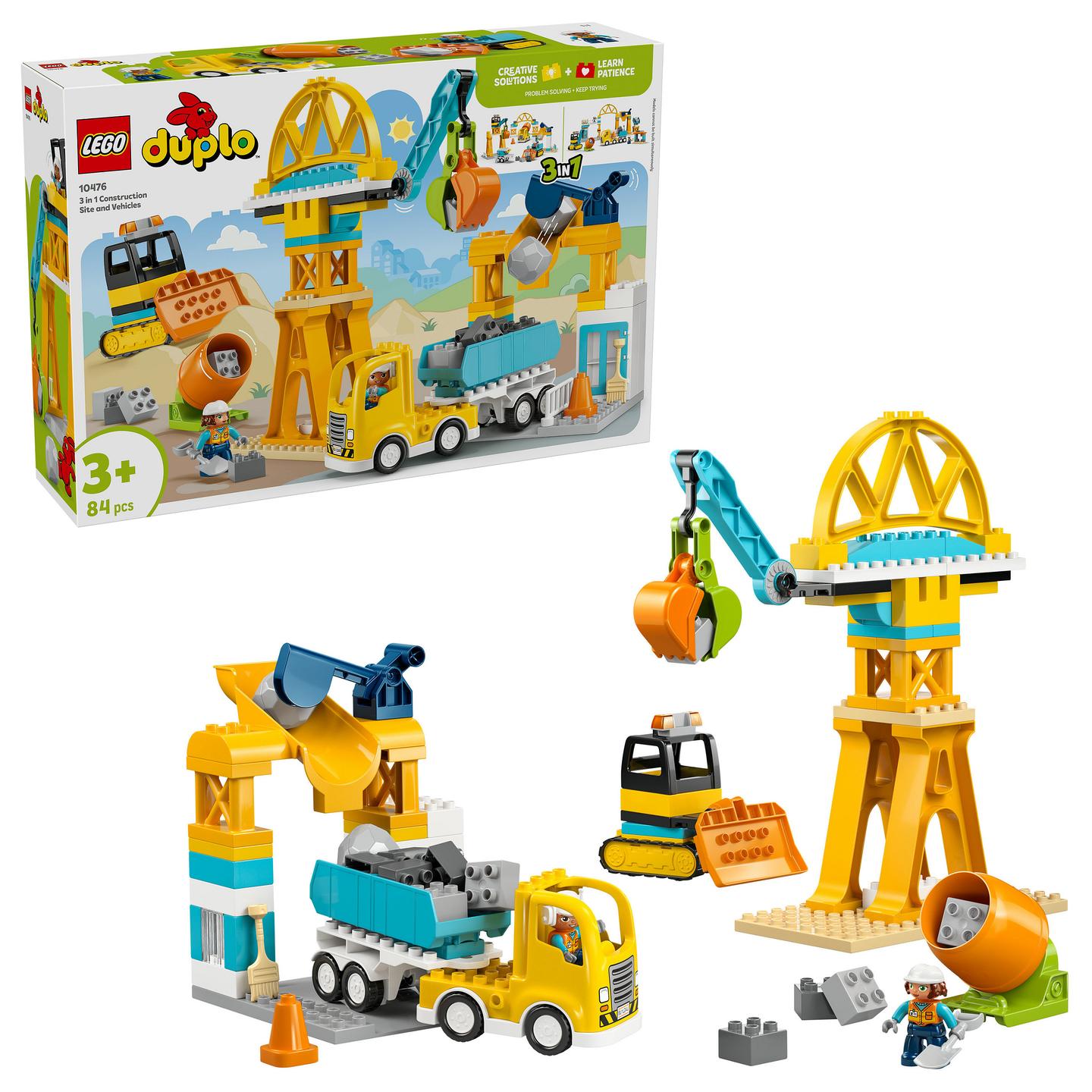 LEGO DUPLO 3 in 1 Construction Site and Vehicles 10476 - 12