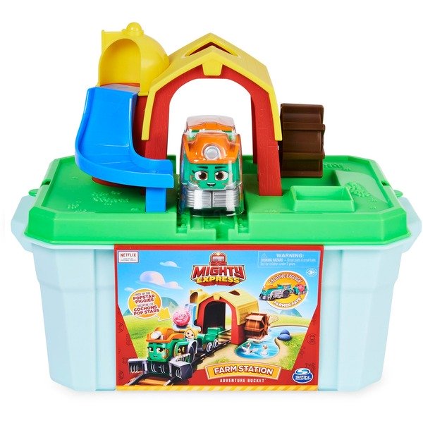Lodra Spin Master Mighty Express Farm Station Playset – Farm-Frieda / 11 Tracks / Push-and-Go Train - Mix - 6
