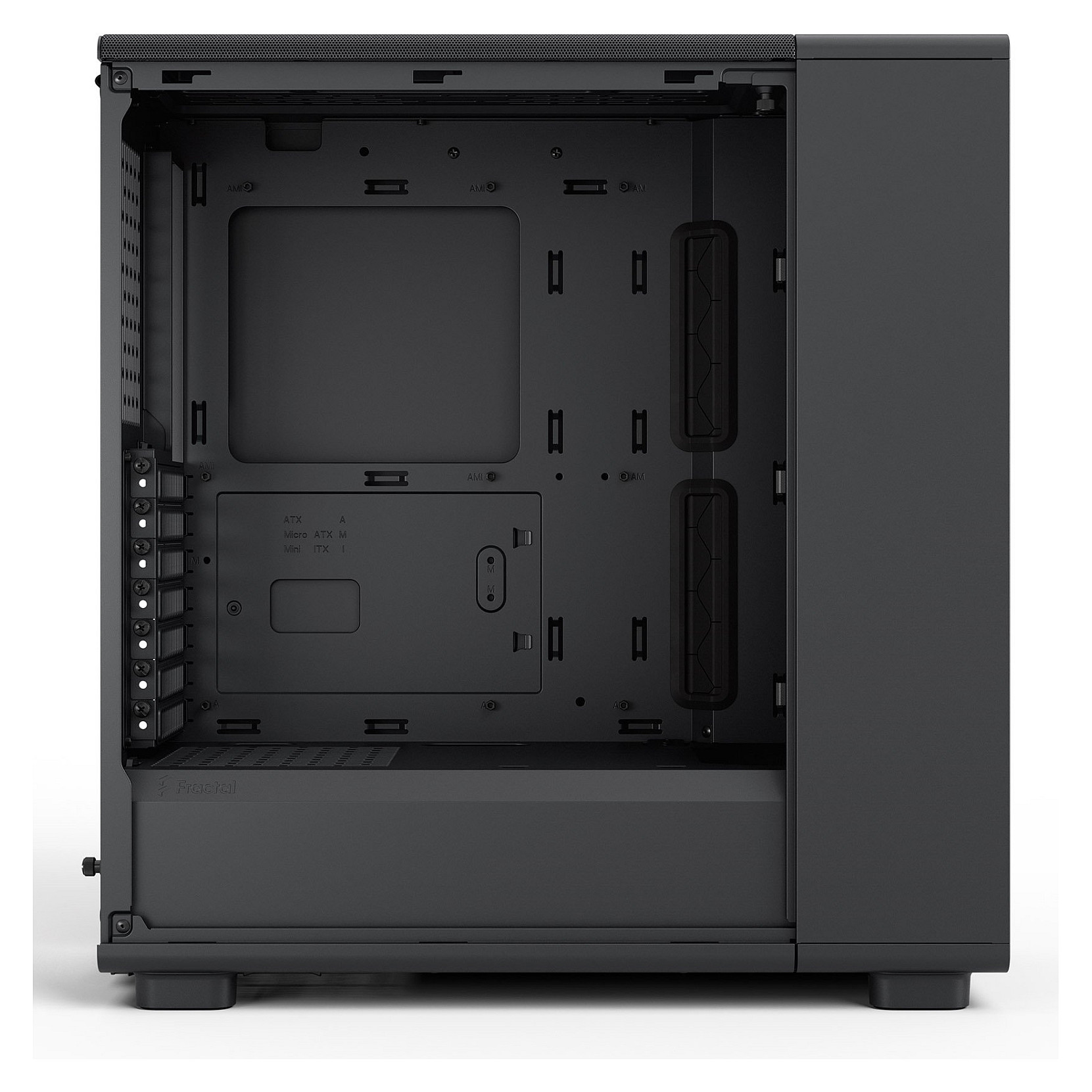 Kasë PC Fractal Design Epoch Black Solid / Midi Tower / 3x 120mm Fan / ATX / SSD 2.5" - Zezë - 13
