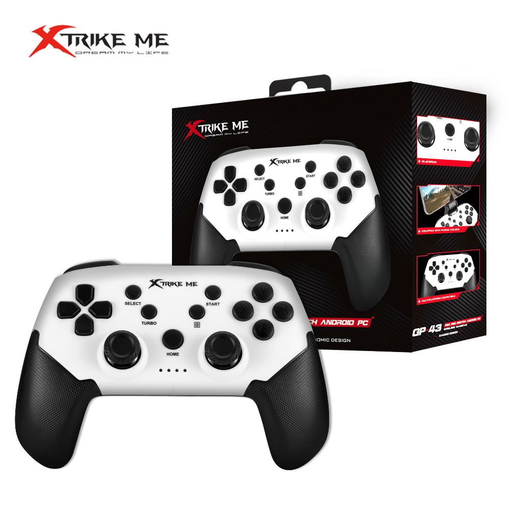 Kontroller për PC / Switch XTRIKE ME GP-43 / Wireless & Wired / Bluetooth 4.0 – Bardhë/Zezë - 3