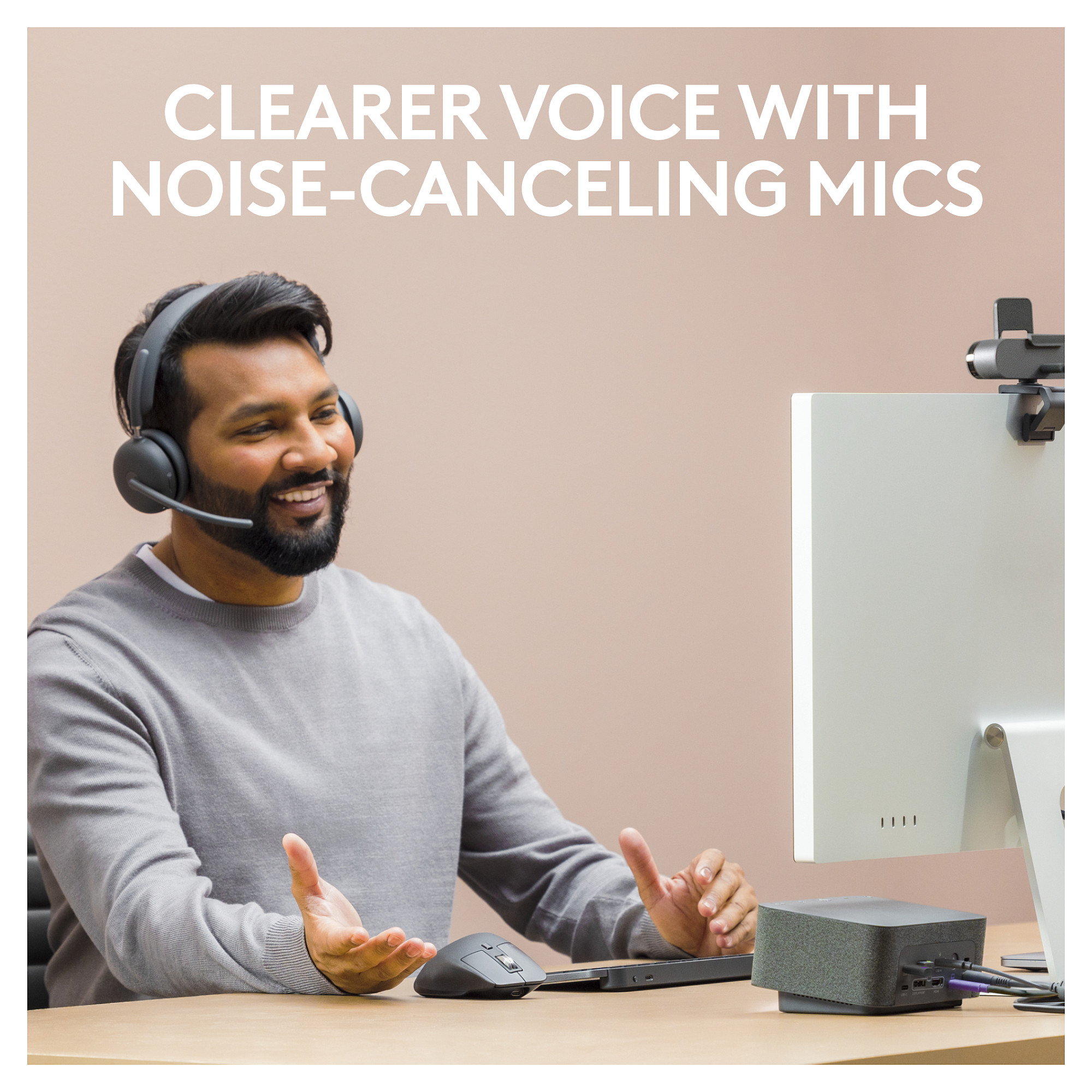 Kufje pa kabllo Logitech Zone Wireless 2 / Bluetooth 5.2 / ANC - Grafit - 9