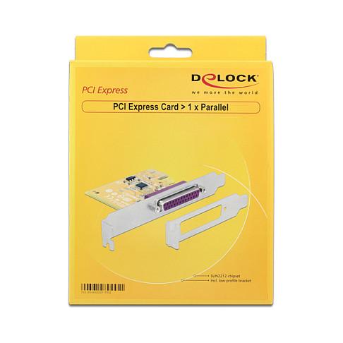 Kartë Zgjerimi PCI Express Delock 89445 / PCIe 2.0 x1 / 1x Parallel DB25 / SUN2212 / Low Profile - 4