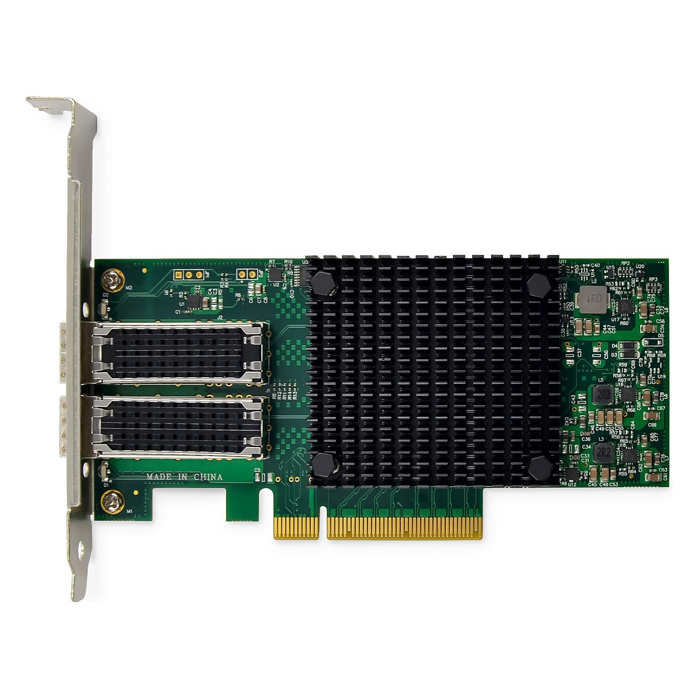Karta të Rrjetit DIGITUS DN-10180, PCI Express 3.0 x8, 2x 25 Gigabit SFP28, 1/10/25Gbps, Mellanox, Low Profile + Full Height - 3