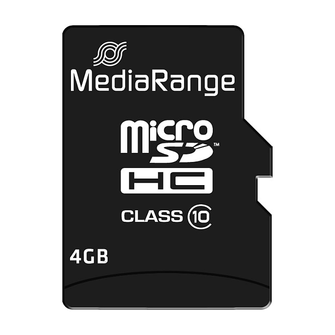 Kartë Memorie MicroSD MediaRange MR956 / 4GB / microSDHC / Class 10 - Zezë - 2