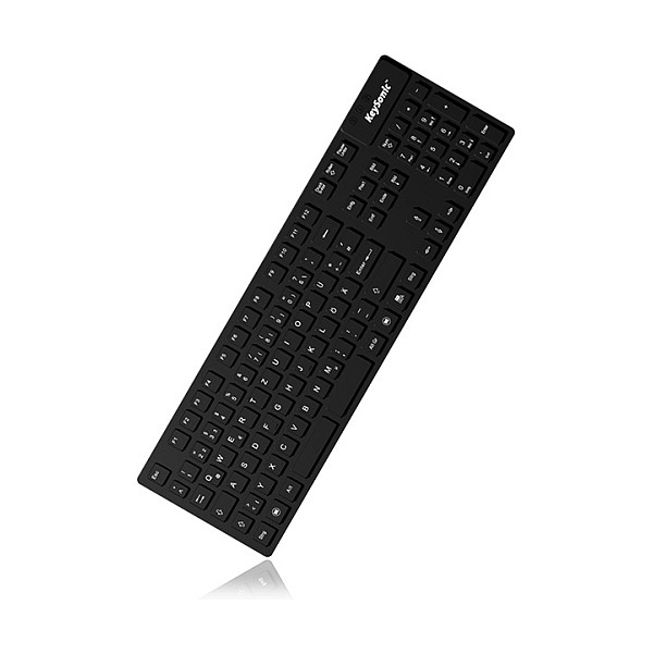 Tastierë me kabllo KeySonic KSK-8030 IN (US) / QWERTY / 105 Taste / USB - Zezë - 3