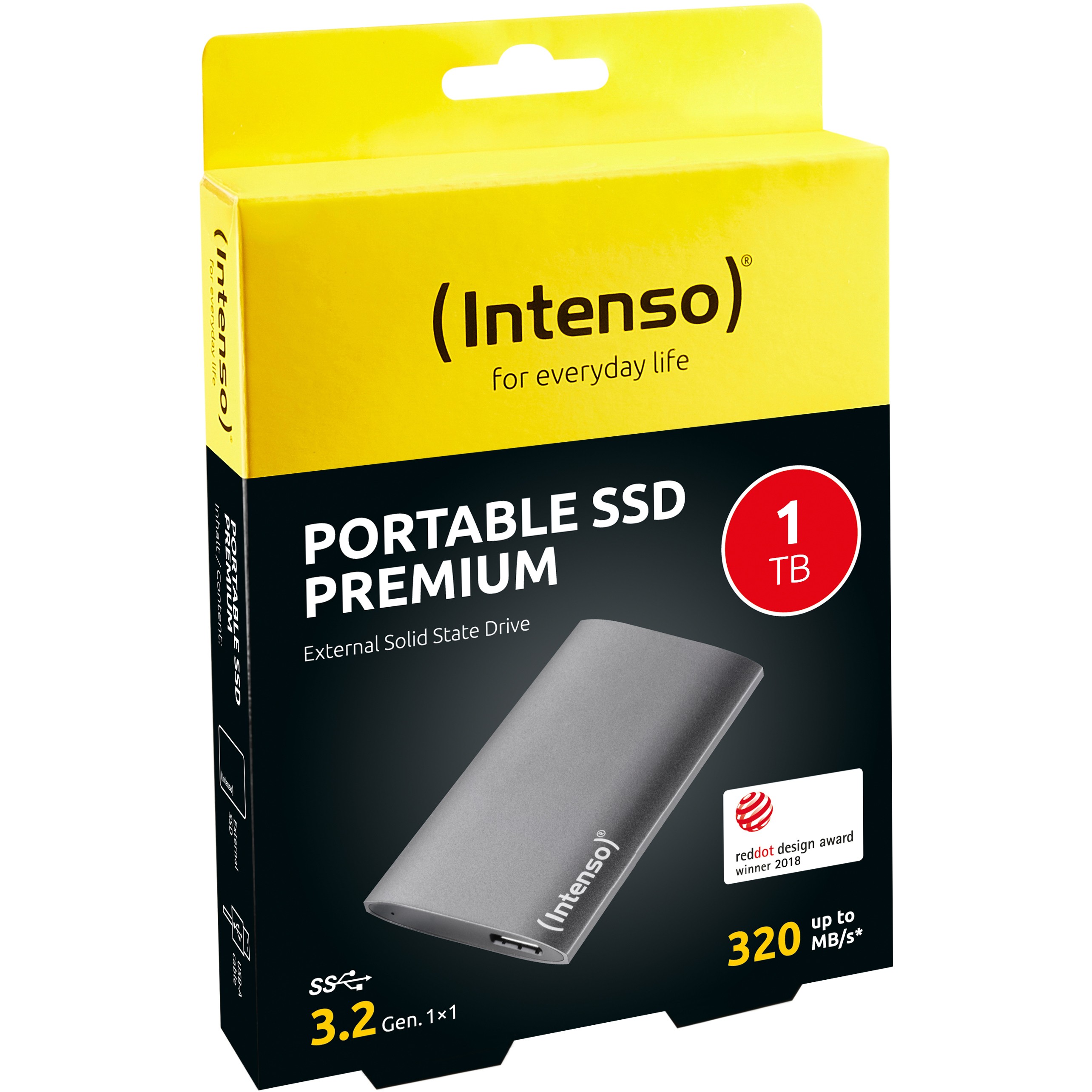 SSD të Jashtme Intenso Premium Portable / 1TB / USB 3.0 - Antracit - 7