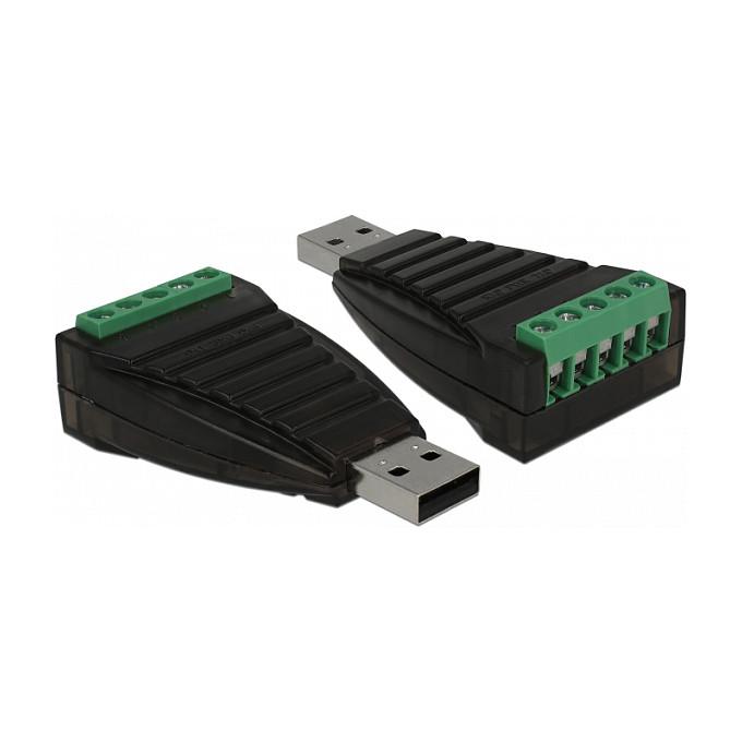 Konvertues USB në Serial DeLOCK 87738, RS-422/485, 921.6 Kbps – Zezë