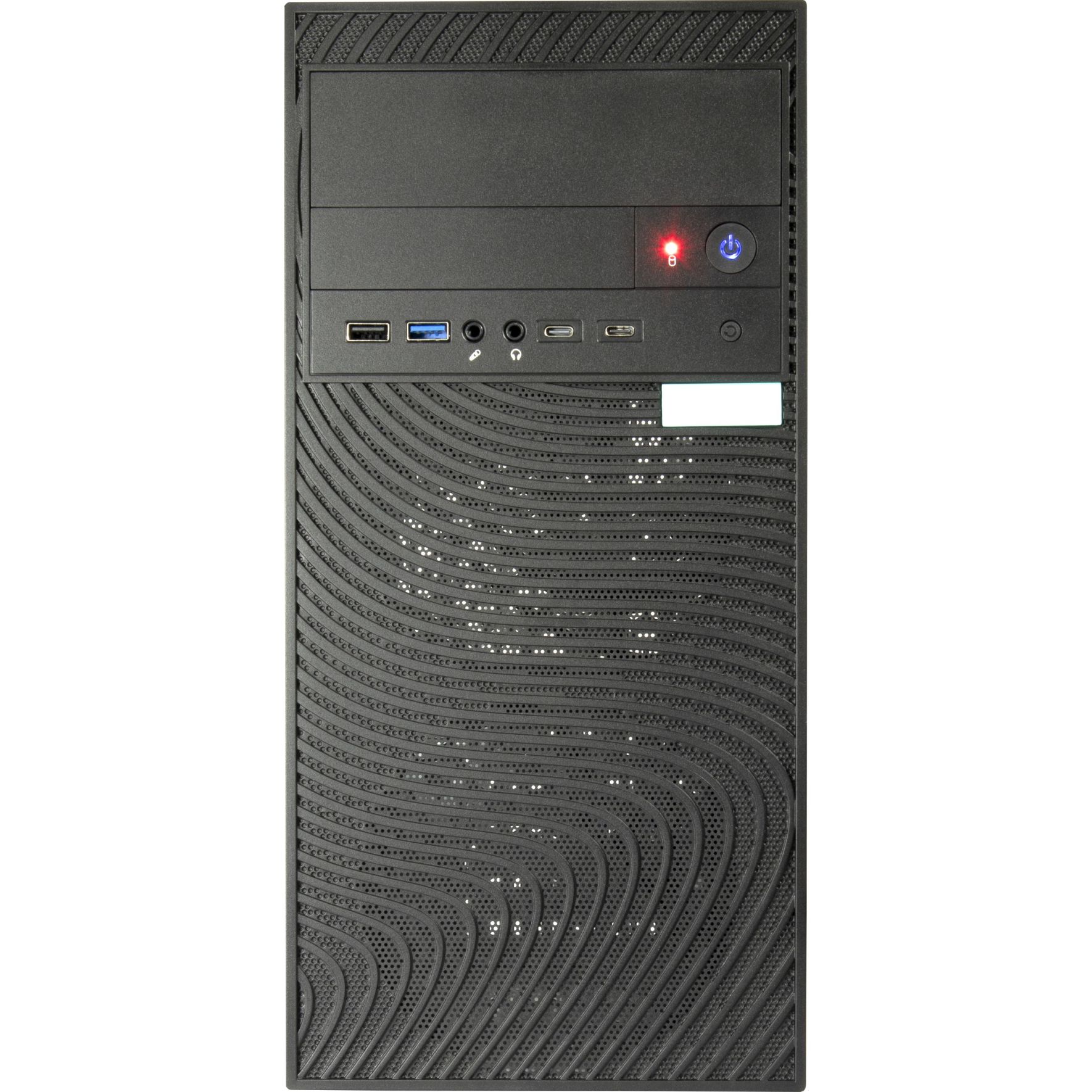 Kasë PC Inter-Tech IT-6516 Ripple / Mini Tower / Micro-ATX / Mini-ITX / 2x 120mm Fan Support / 3x 2.5" + 1x 3.5" Bay / USB-C 10Gbps - Zezë - 2