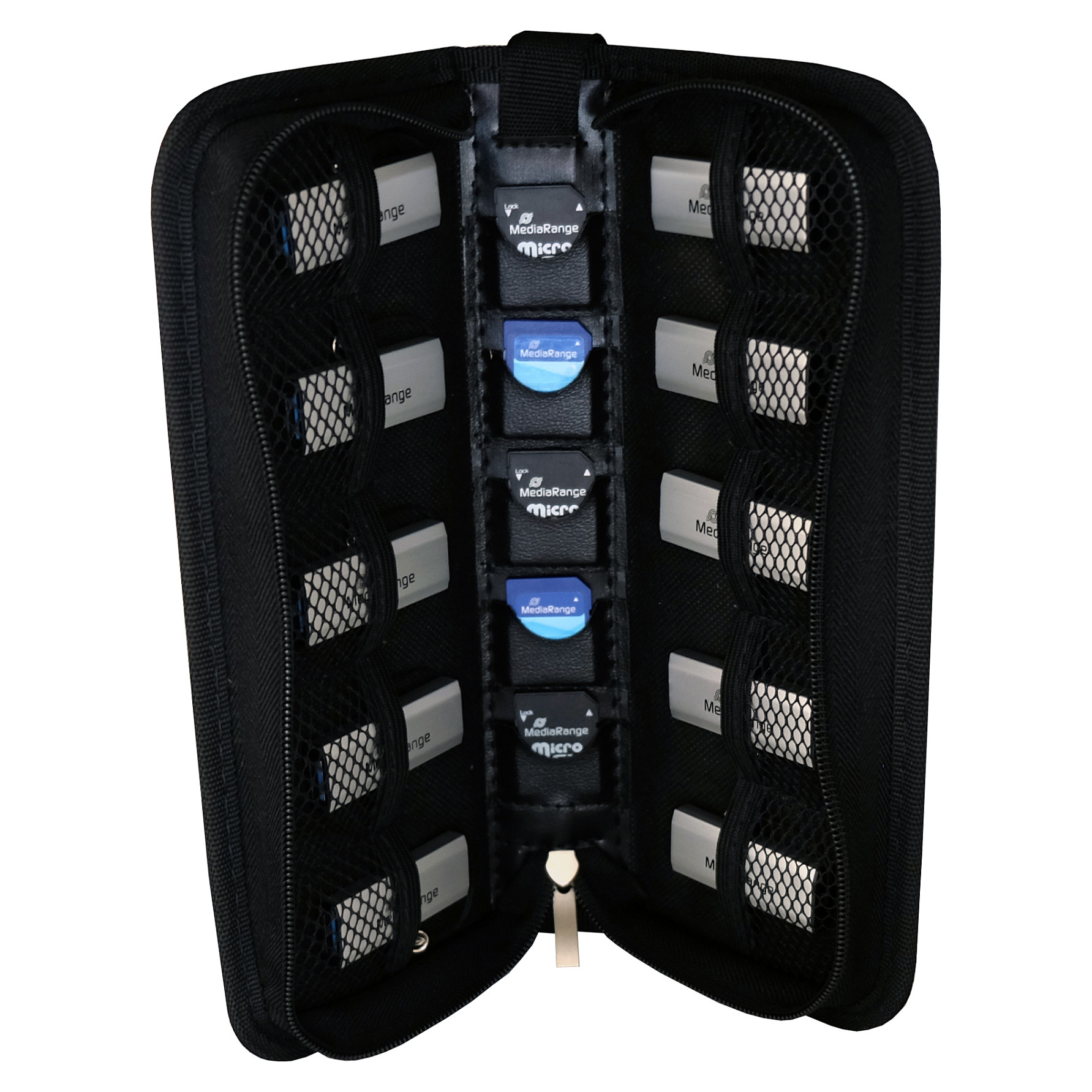 Card MediaRange USB Wallet für 5 SD Cards & 10 Sticks - 3