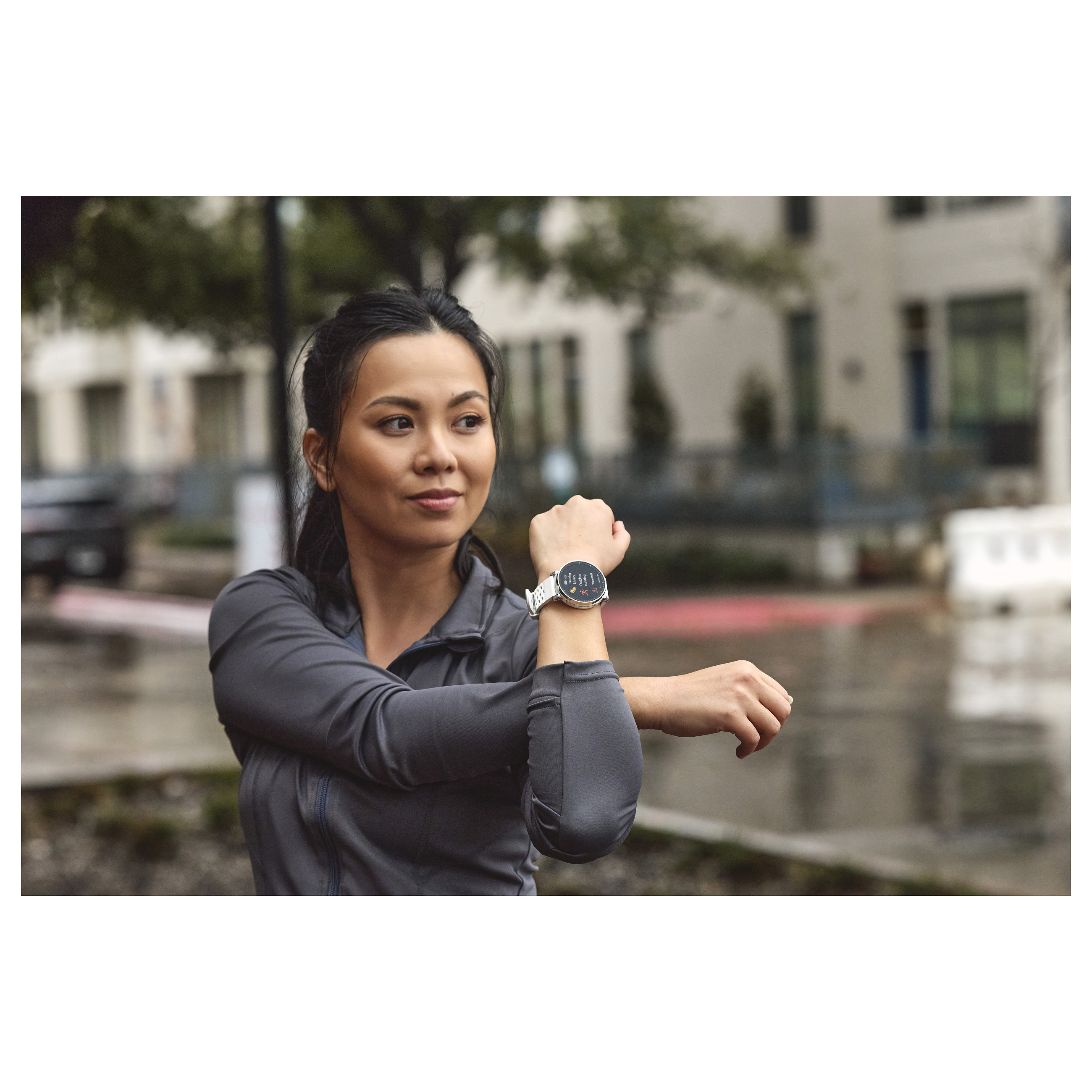Orë e Mençur Amazfit Active 3 / AMOLED 1.32" / GPS / BioTracker / Silikon - White - 10