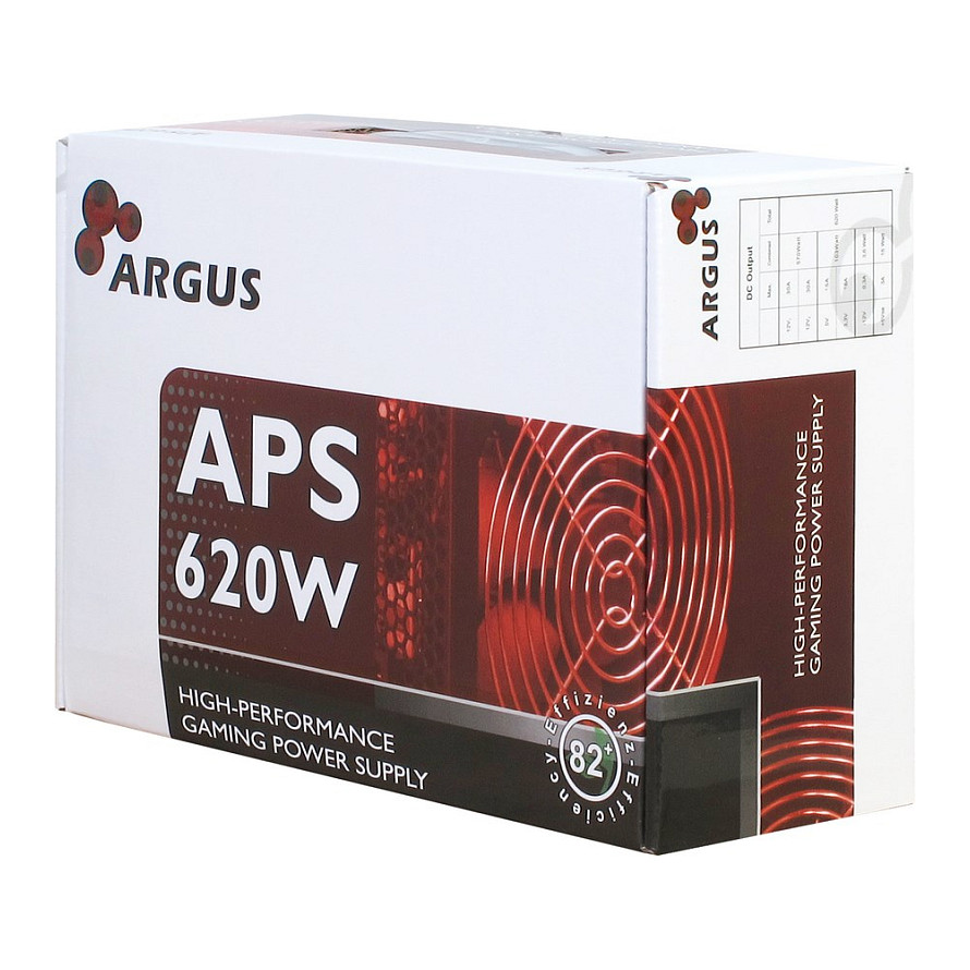 Furnizues Energjie Inter-Tech Argus APS-620W / 620W / ATX 2.31 / 80 PLUS / 120mm / Kabllo Fikse - Zezë - 4