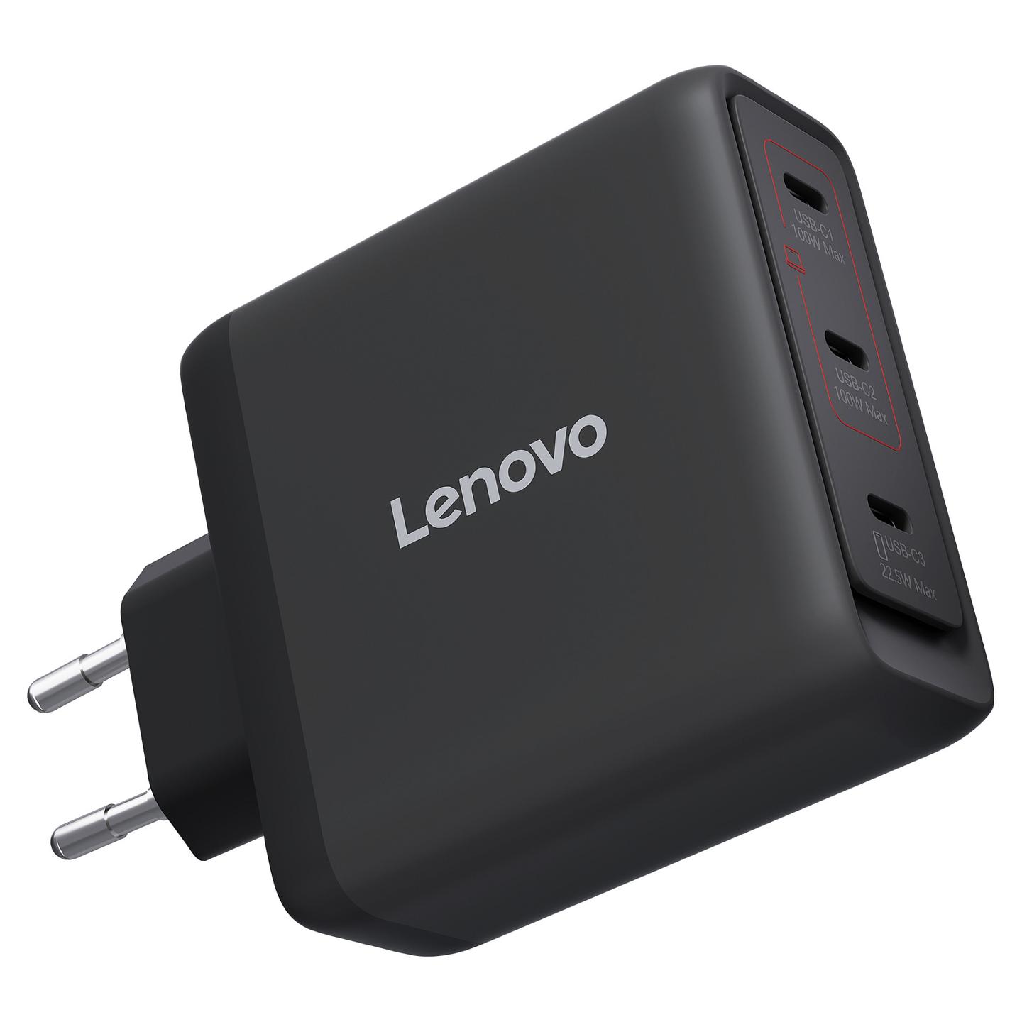 Adapter për Laptop Lenovo 40AW100BEU / 100W / USB-C / GaN / Multi-Port - Zezë - 4