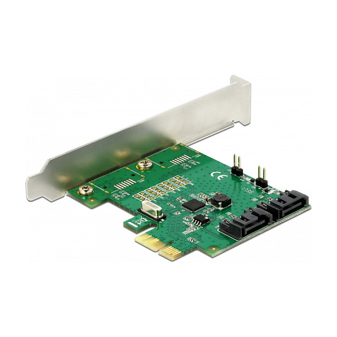 Aksesor për Disqe DeLOCK 90392 / 2x SATA 6Gb/s / RAID / PCIe 2.0 x1 / Low Profile - 2