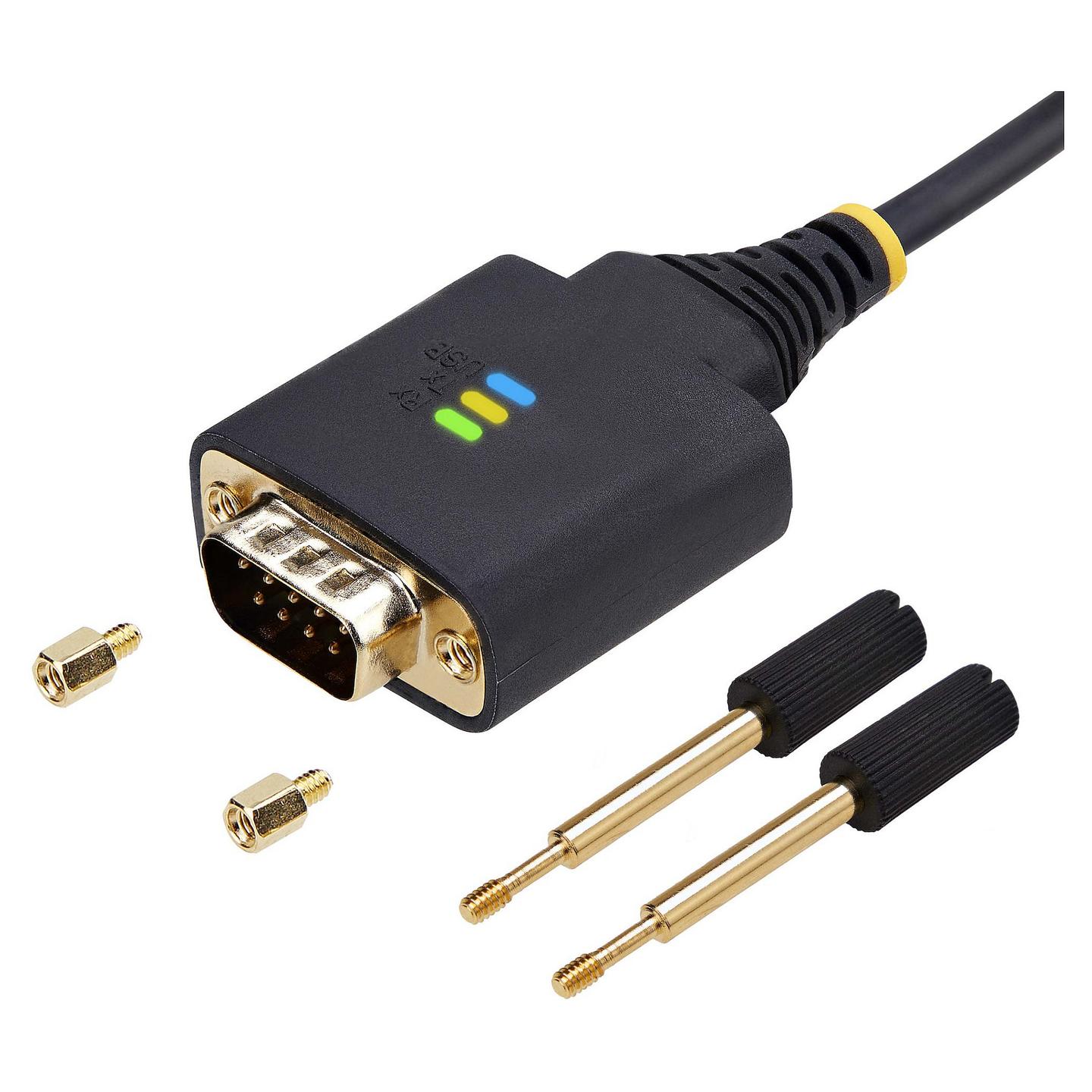 Kabllo USB StarTech.com 1P6FFC-USB-SERIAL / USB-A në DB9 RS-232 / FTDI FT232R / USB 2.0 / 921.6 Kbps / 2 m - Zezë - 7