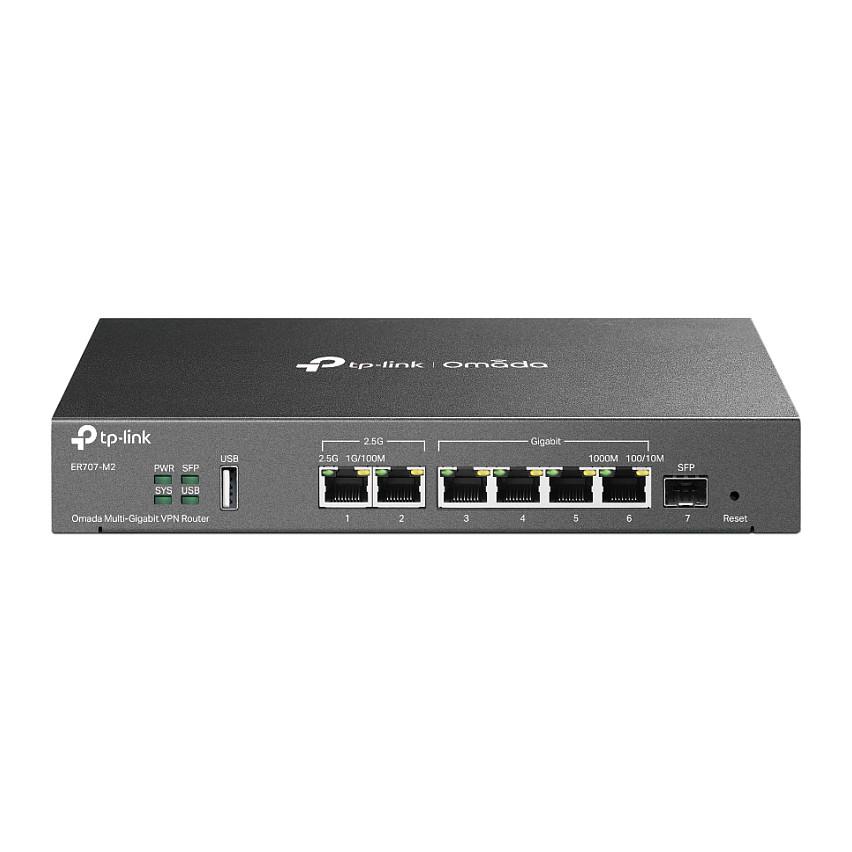 Ruter TP-Link Omada ER707-M2, Multi-Gigabit, 2× 2.5GbE + 5× Gigabit, USB 2.0, VPN – Zezë