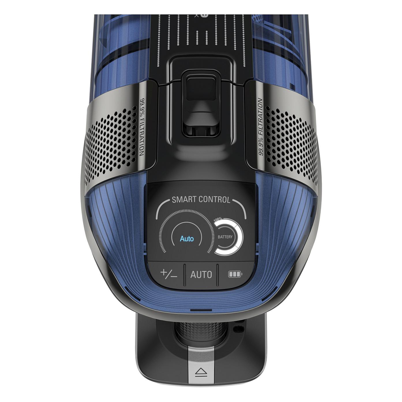 Fshesë Elektrike Rowenta X-Force Flex 12.60 Aqua RH98C0, 150AW, 25.2V, 0.9L, 45min, Pastrim i Thatë dhe i Lagësht, 2-në-1 - Blu, Zezë - 11