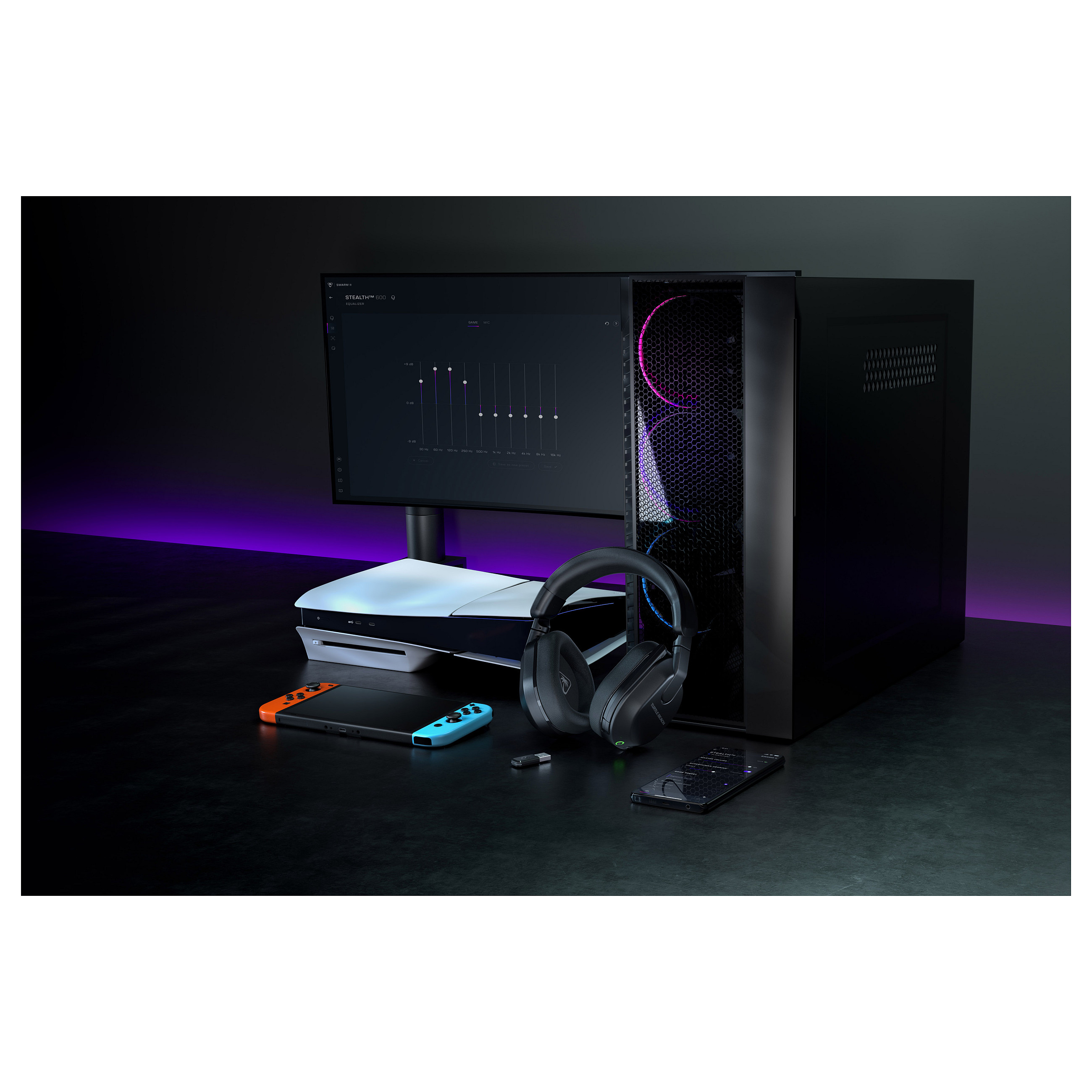 Kufje Gaming Turtle Beach Stealth 600 Gen 3 / 50 mm / Wireless 2.4 GHz + Bluetooth 5.2 / 80 orë – Zezë - 8