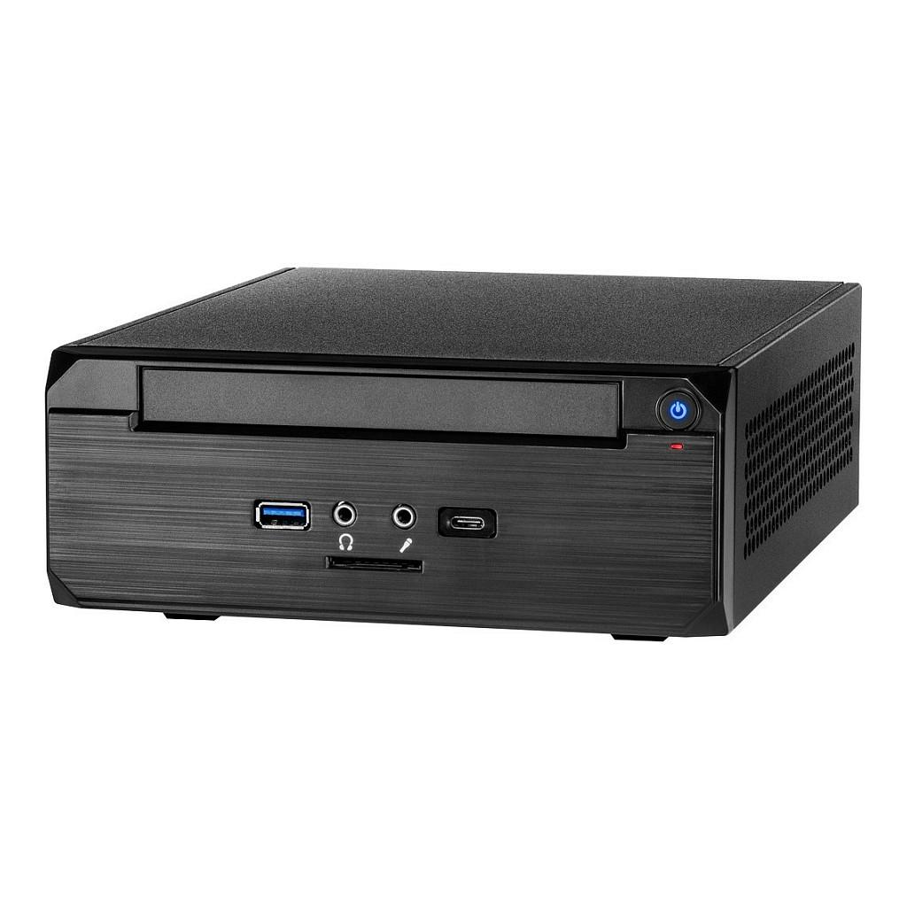 Kasë Inter-Tech MW-02 II, Mini-ITX, Mini-Tower, USB 3.0 Type-A, USB 3.0 Type-C, SDXC Card Reader - Zezë - 3