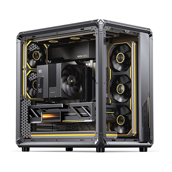 Kasë PC JONSBO X400 / Midi Tower / ATX / Back-Connect / Tempered Glass - Gri - 16