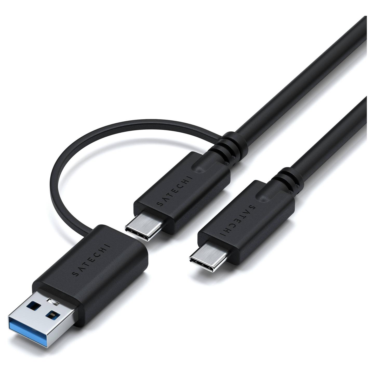 Docking Station Satechi ST-D4KTM-EU / 3x USB-A / 2x USB-C / 3x HDMI / 2x DisplayPort / Ethernet / Audio / SD / 100W PD / 130W – Hiri/Zezë - 5