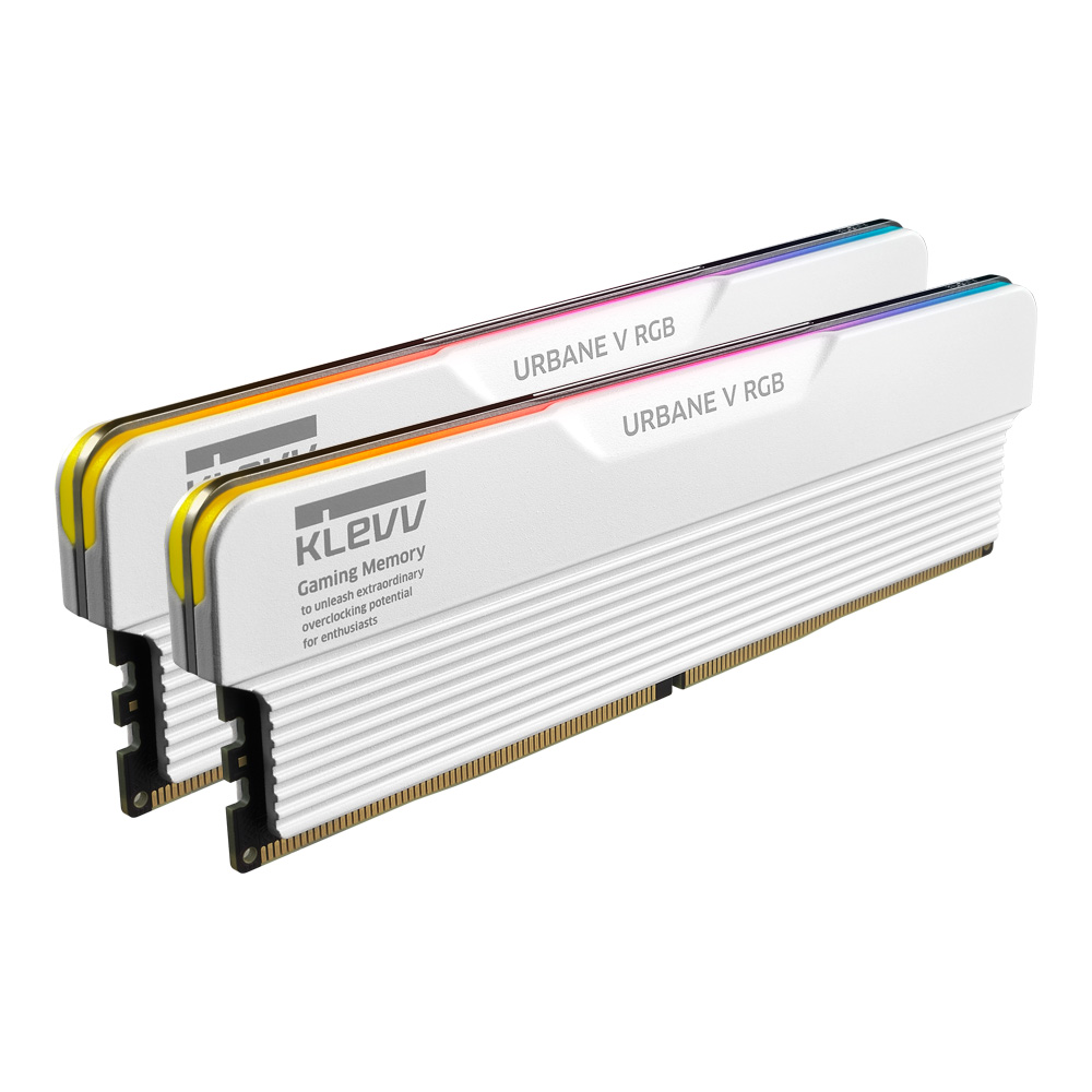 RAM Memorie DDR5 KLEVV Urban V RGB / 32GB (2x16GB) / DIMM / 6000MHz / CL28 - Bardhë
