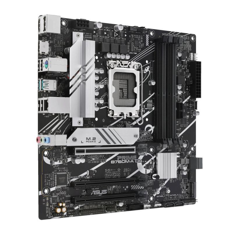 Pllakë Amë ASUS PRIME B760M-A D4-CSM / 90MB1D00-M1EAYC / LGA1700 / B760 / DDR4 / Micro-ATX / 2.5GbE - 2