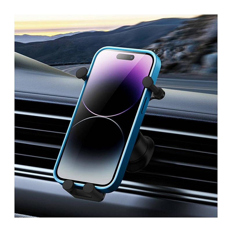 Mbajtës Telefoni për Veturë Baseus Stable Series SUWX020001 / Montim në Grilë Ajri / 360° – Zezë - 3