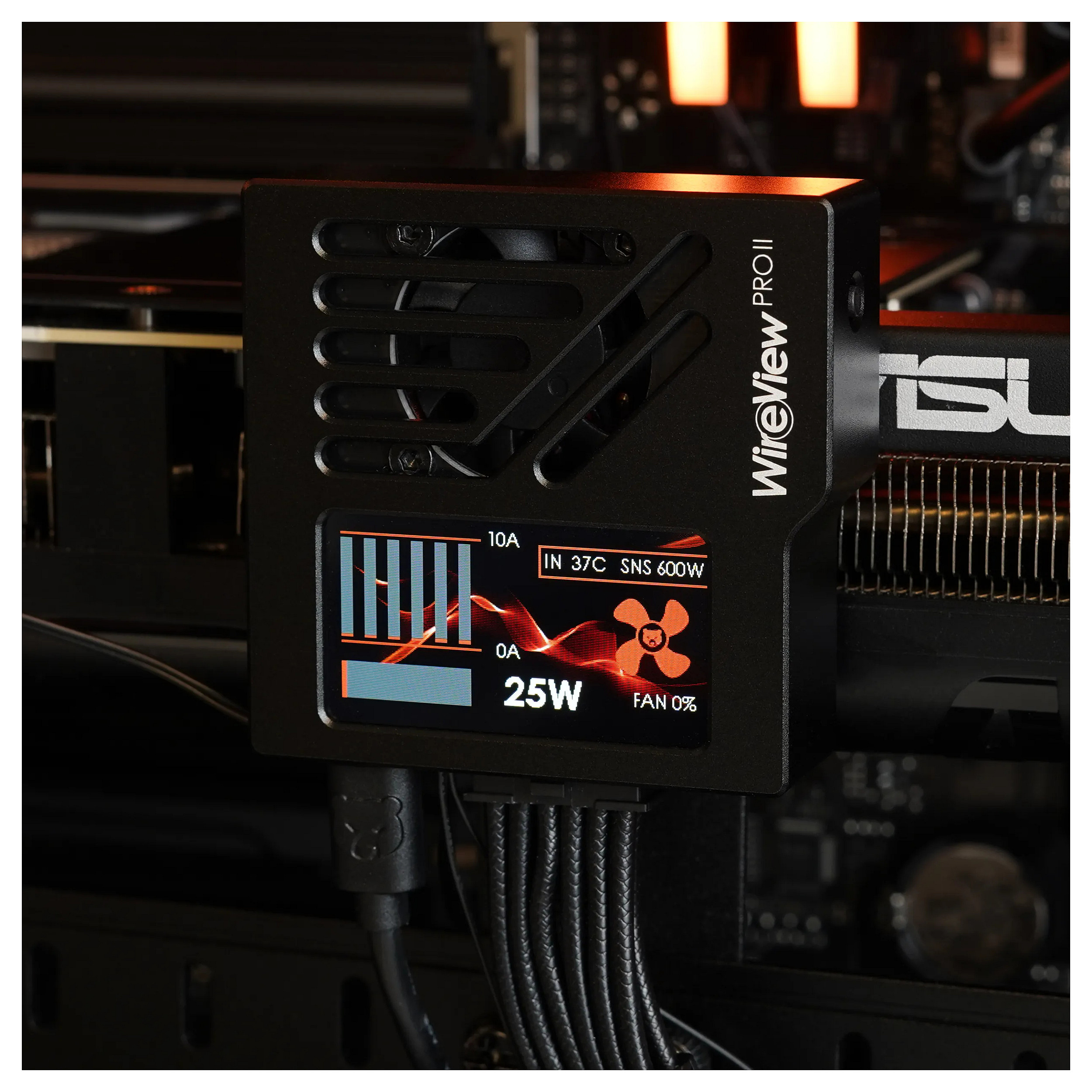 Aksesor për Kartelë Grafike Thermal Grizzly WireView Pro II GPU 12V-2x6 / Ekran TFT-IPS / Monitorim Konsumi (Per-Pin) – Zezë - 8