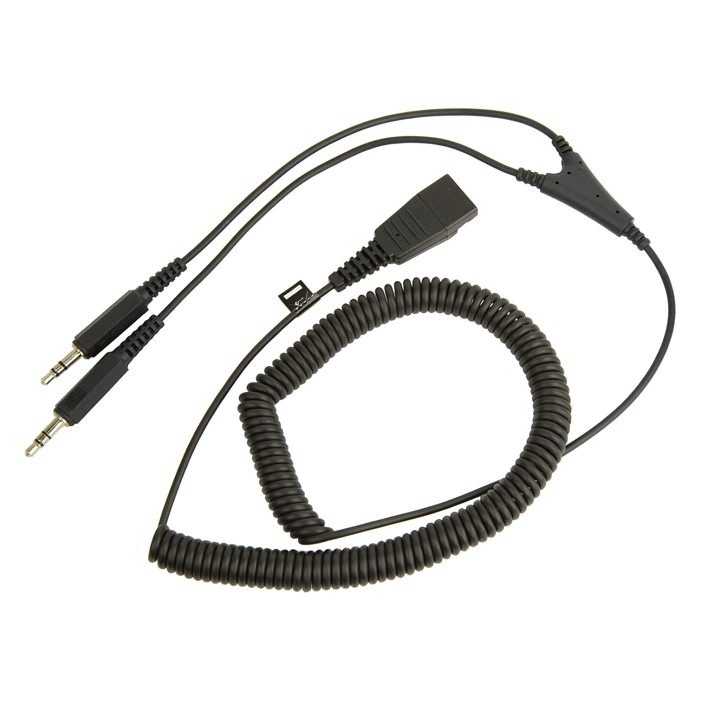 Aksesor për kufje Jabra 8734-599 QD / Two 3.5mm Jacks Audio Cable – Zezë