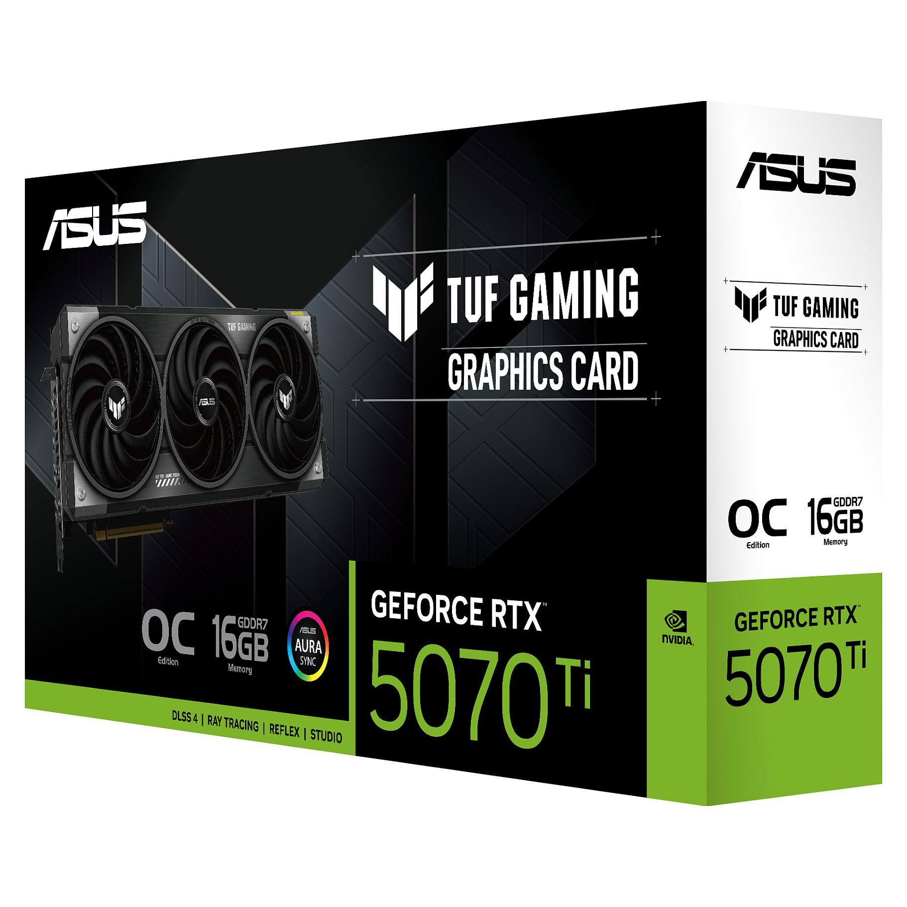 Kartë Grafike NVIDIA ASUS TUF Gaming GeForce RTX 5070 Ti OC Edition / 16GB GDDR7 / PCIe 5.0 / 3 Fan – Hiri/Zezë - 11