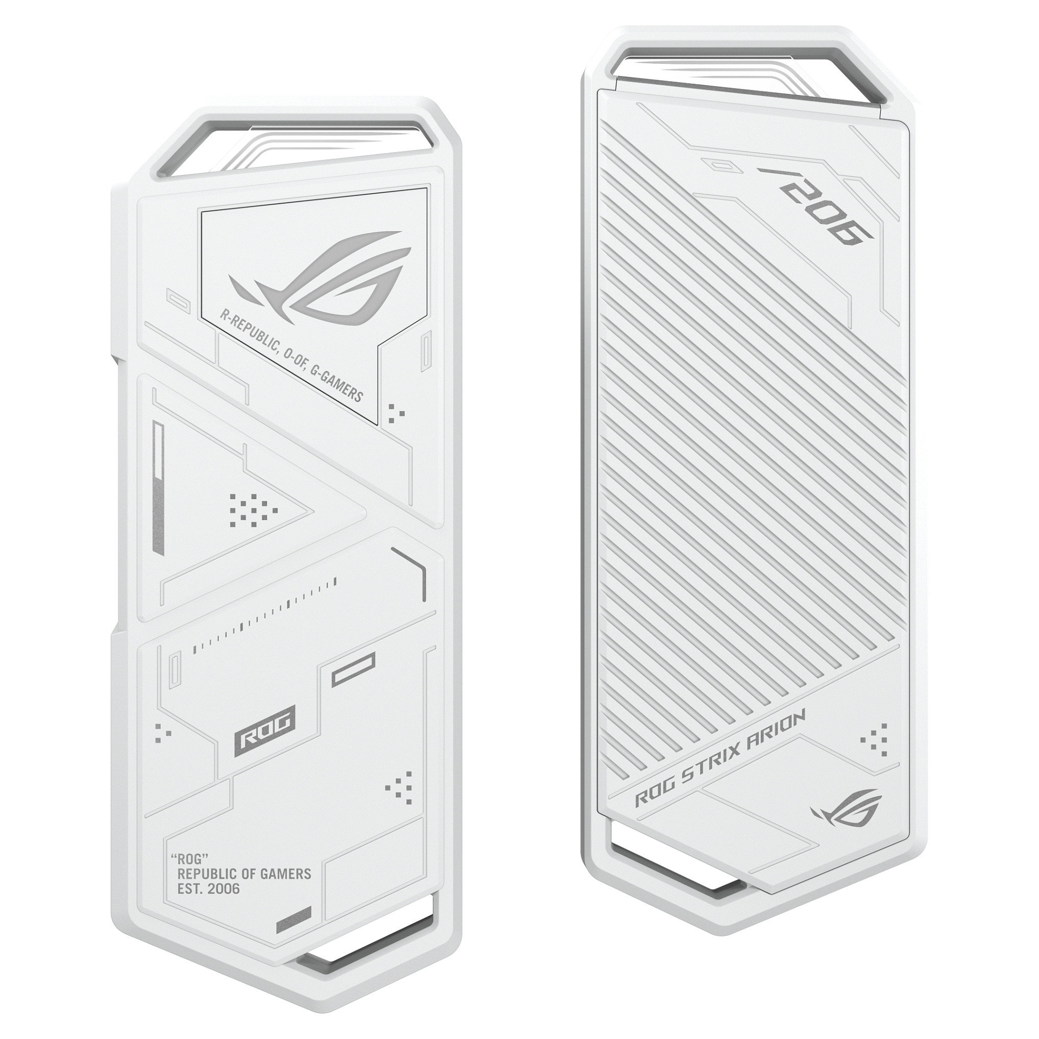 Këllëf për SSD M.2 ASUS ROG Strix Arion / PCIe / 10Gbps / USB Type-C - Bardhë - 7