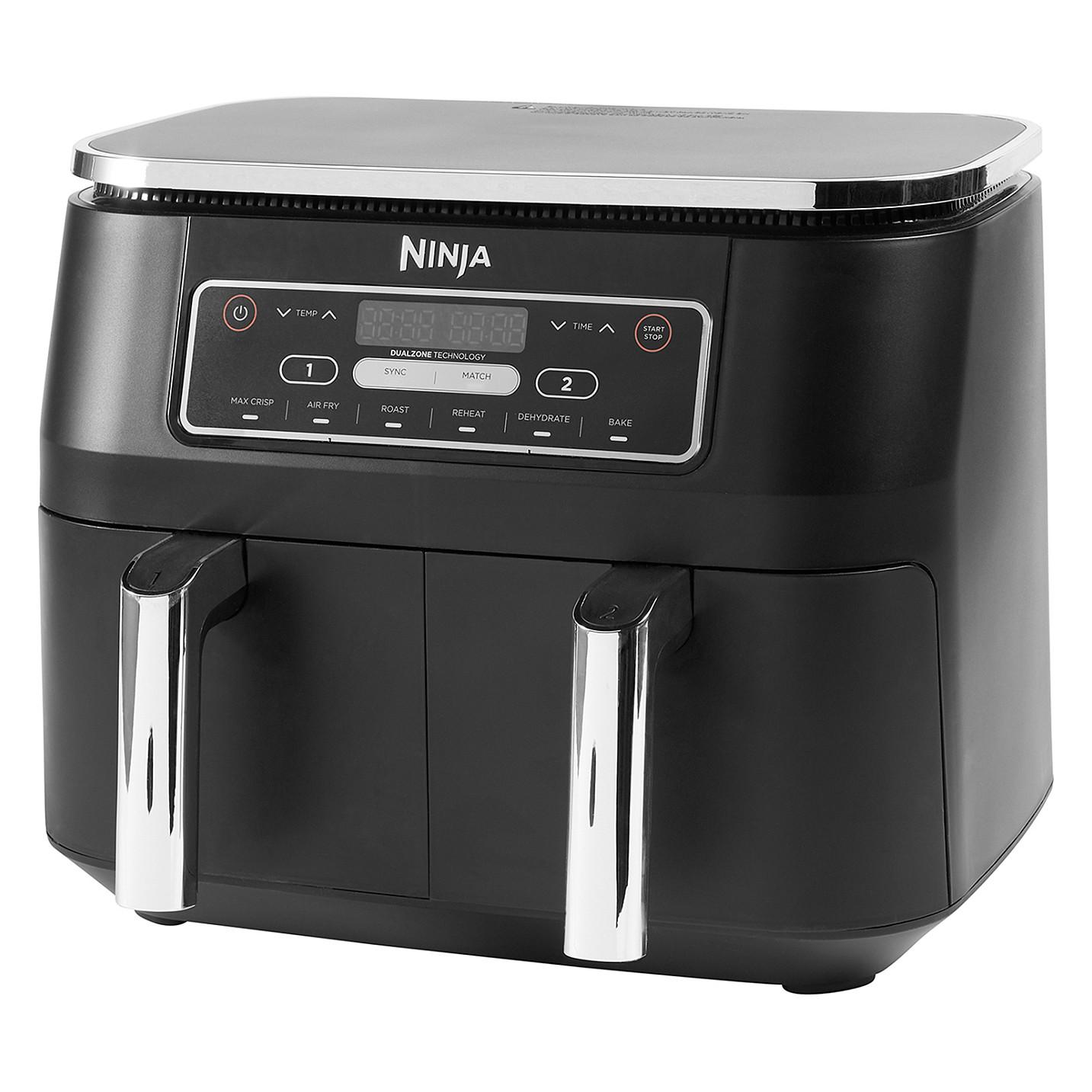 Fryer Ninja Foodi Dual Zone / AF300EU / 7.6L / 2400W / 2 Sirtarë / 6 Programe / 40–240°C / Sync / Match – Zezë - 2