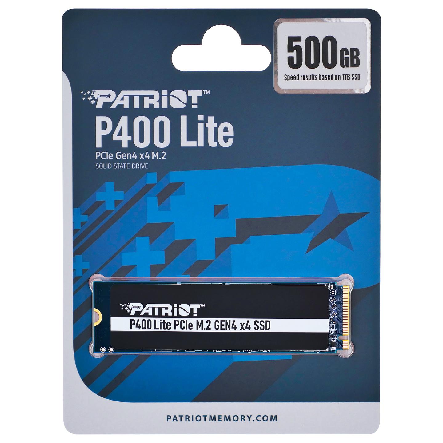 SSD e Brendshme Patriot Memory P400 Lite / 500GB / M.2 2280 / PCIe 4.0 NVMe / 3500MB/s Read / 2400MB/s Write - 6