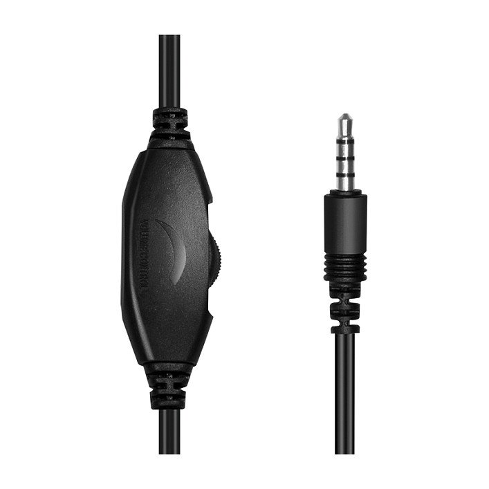 Kufje me kabllo LogiLink HS0055 / Stereo / 3.5 mm / Mikrofon / 1.8 m – Zezë - 3