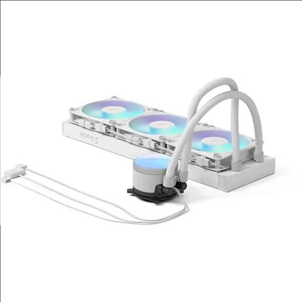 Ftohës për Procesor Fractal Design Radius 360 RGB, 360mm, 3x120mm RGB - Bardhë - 4