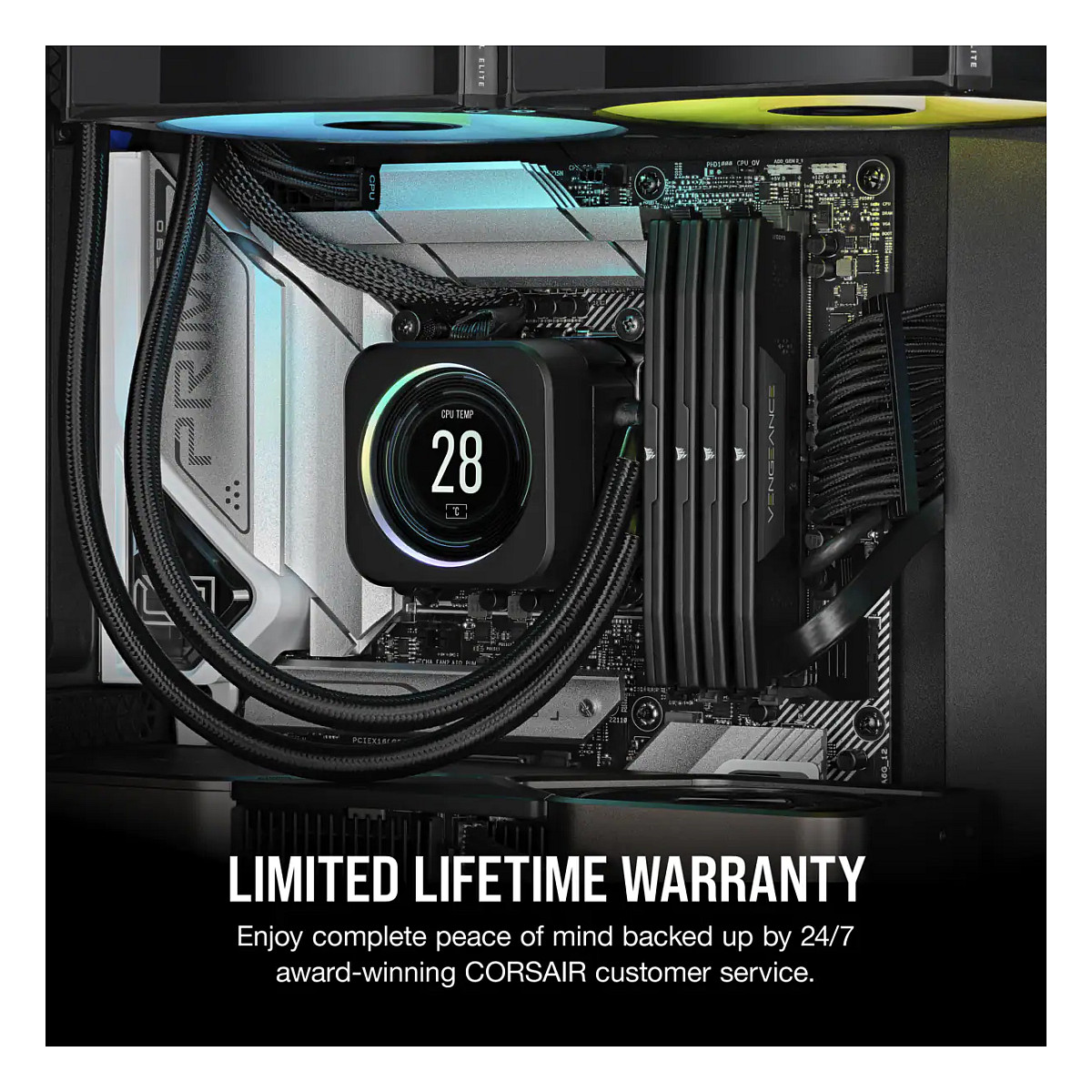 RAM Memorie DDR5 Corsair Vengeance / 32GB (2x16GB) / DIMM / 7200MHz / CL34 / 288-pin - 12
